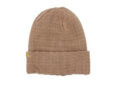 Lil Atelier beaver fur knitted hat cotton